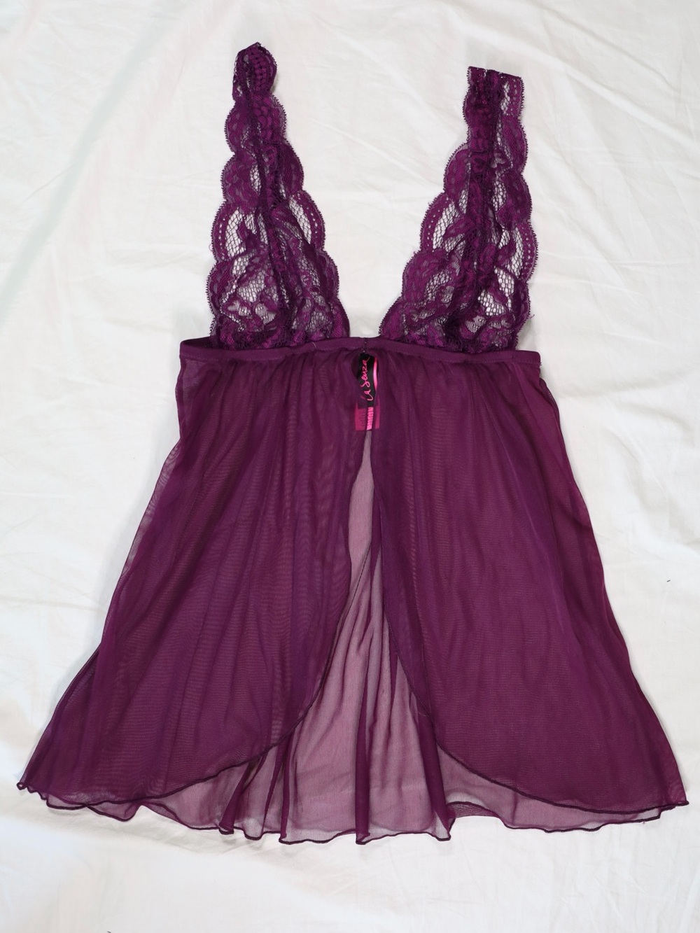 La Senza Mesh Babydoll Cami Vintage | Purple Size Small